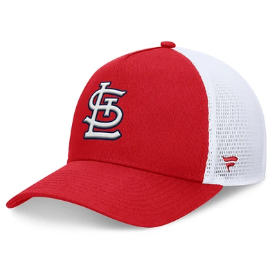 Casquette ajustable à cadre en A fondamental rouge St. Louis Cardinals Fanatics pour hommes
