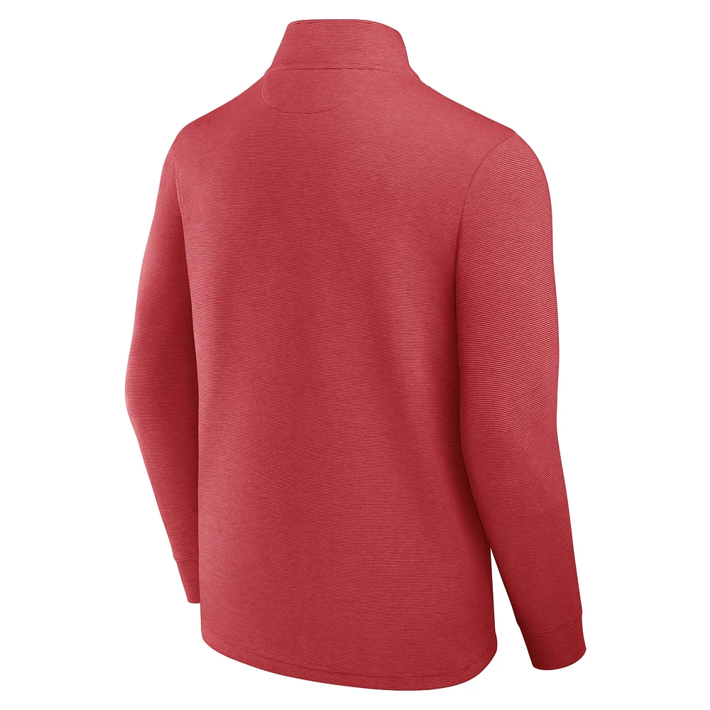 Men's Fanatics Red St. Louis Cardinals Quarter Zip
