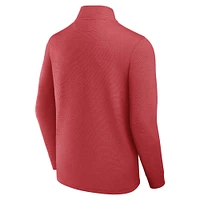 Men's Fanatics Red St. Louis Cardinals Quarter Zip