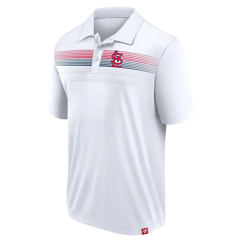 Men's Fanatics White St. Louis Cardinals Victory For Us Interlock Polo