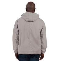 Veste de pluie entièrement zippée G-III Sports by Carl Banks pour homme, grise