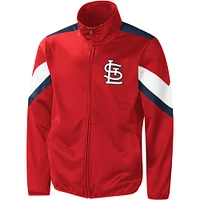 Men's G-III Sports by Carl Banks Red St. Louis Cardinals Earned Run Full-Zip Jacket