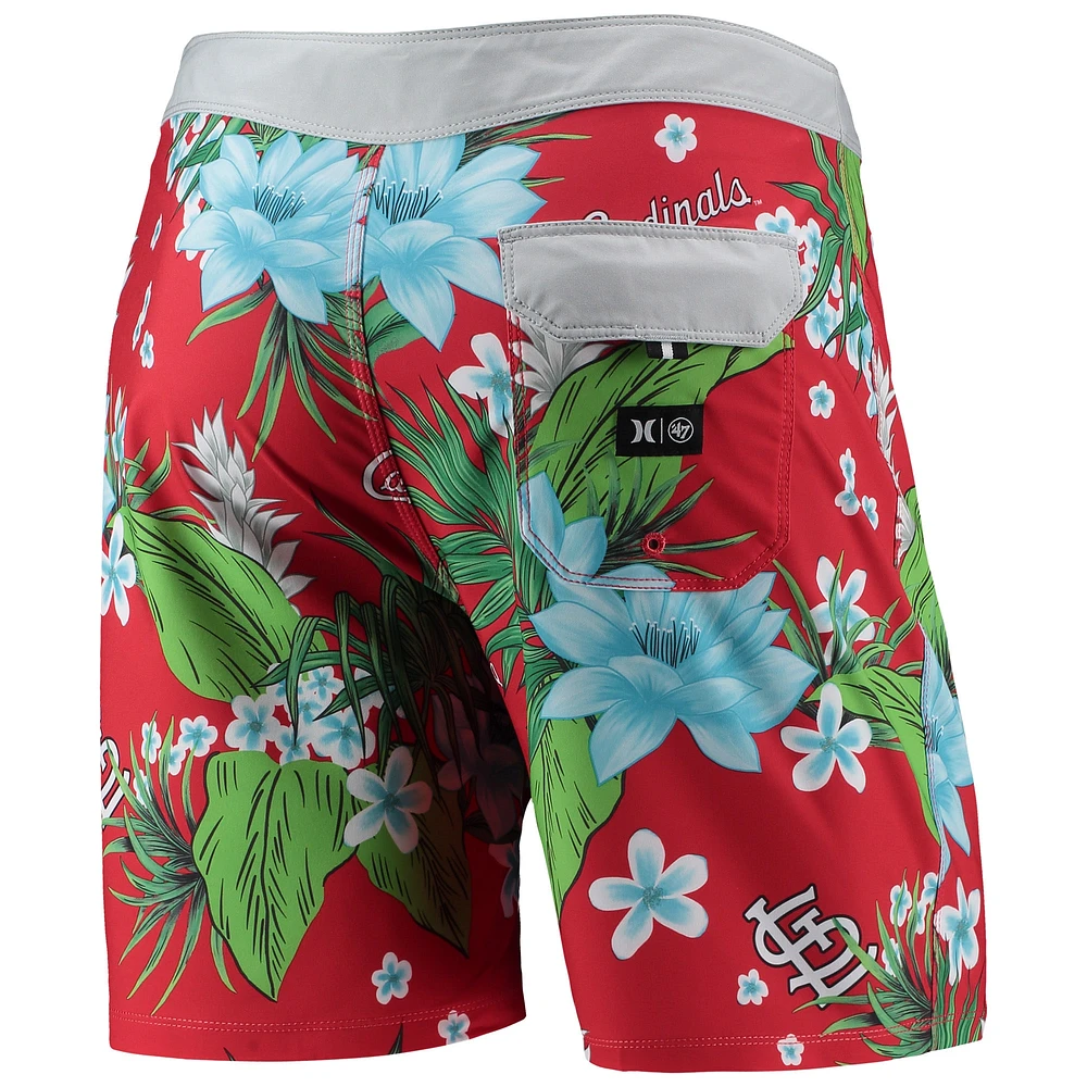 Men's Hurley x '47 Red St. Louis Cardinals Phantom Tailgate Swim Shorts