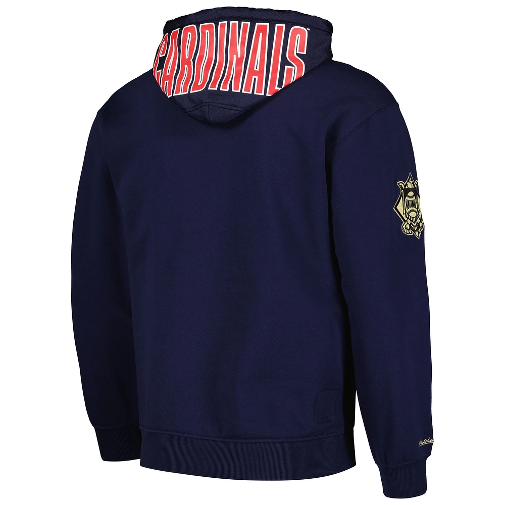 Men's Mitchell & Ness Navy St. Louis Cardinals Team OG 2.0 Current Logo Pullover Hoodie