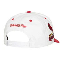 Men's Mitchell & Ness White St. Louis Cardinals Cooperstown Collection Tail Sweep Pro Snapback Hat