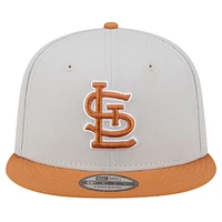 Men's New Era Khaki/Brown St. Louis Cardinals Color Pack Two-Tone 9FIFTY Snapback Hat