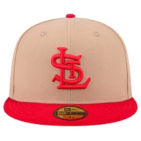 Men's New Era Khaki St. Louis Cardinals 59FIFTY Fitted Hat