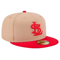 Men's New Era Khaki St. Louis Cardinals 59FIFTY Fitted Hat