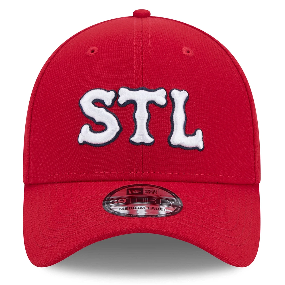 Men's New Era Red St. Louis Cardinals 2024 City Connect 39THIRTY Flex Hat