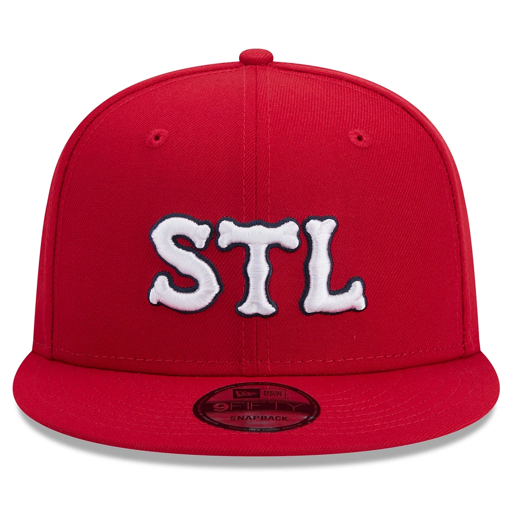 Men's New Era Red St. Louis Cardinals 2024 City Connect 9FIFTY Snapback Hat