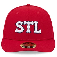 Men's New Era Red St. Louis Cardinals 2024 City Connect Low Profile 59FIFTY Fitted Hat
