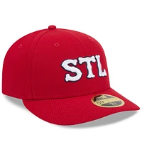 Men's New Era Red St. Louis Cardinals 2024 City Connect Low Profile 59FIFTY Fitted Hat