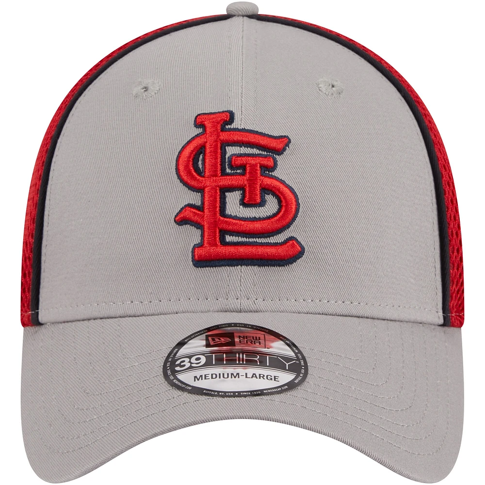 Men's New Era Red St. Louis Cardinals Pipe 39THIRTY Flex Hat