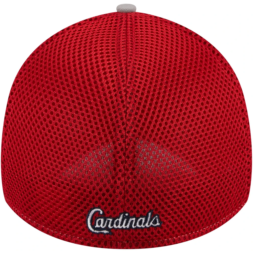 Men's New Era Red St. Louis Cardinals Pipe 39THIRTY Flex Hat