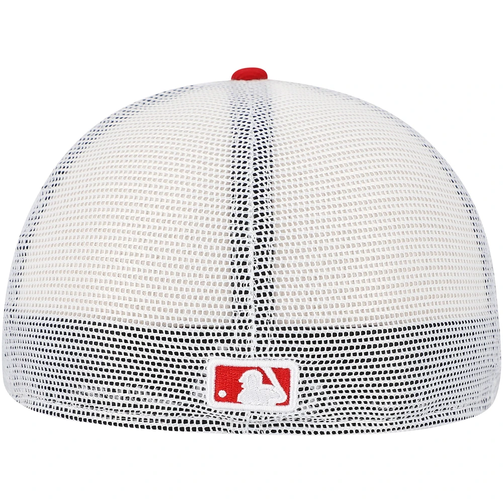 Men's New Era Red St. Louis Cardinals Team Color 59FIFTY Trucker Fitted Hat