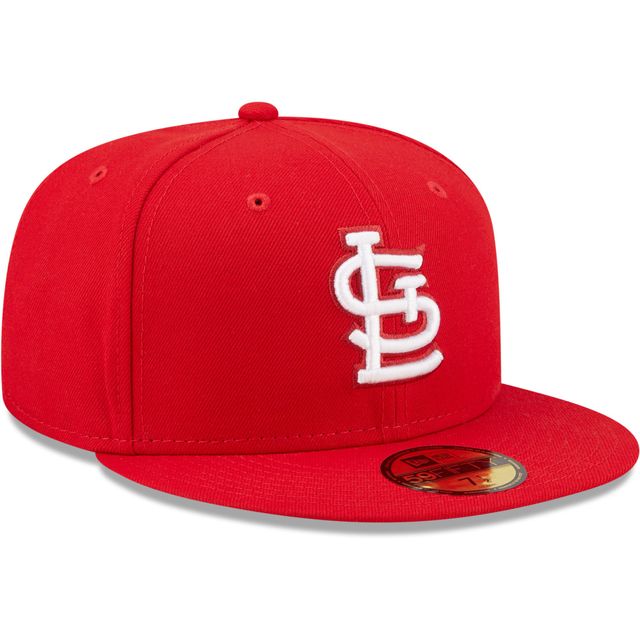 Casquette ajustée 59FIFTY rouge avec logo blanc des Cardinals de Saint-Louis New Era pour homme