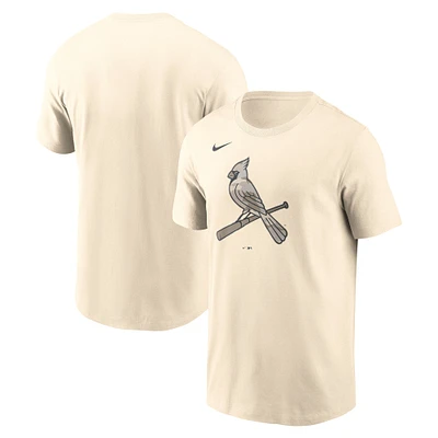 T-shirt Nike crème à logo camouflage des Cardinals de Saint-Louis pour homme