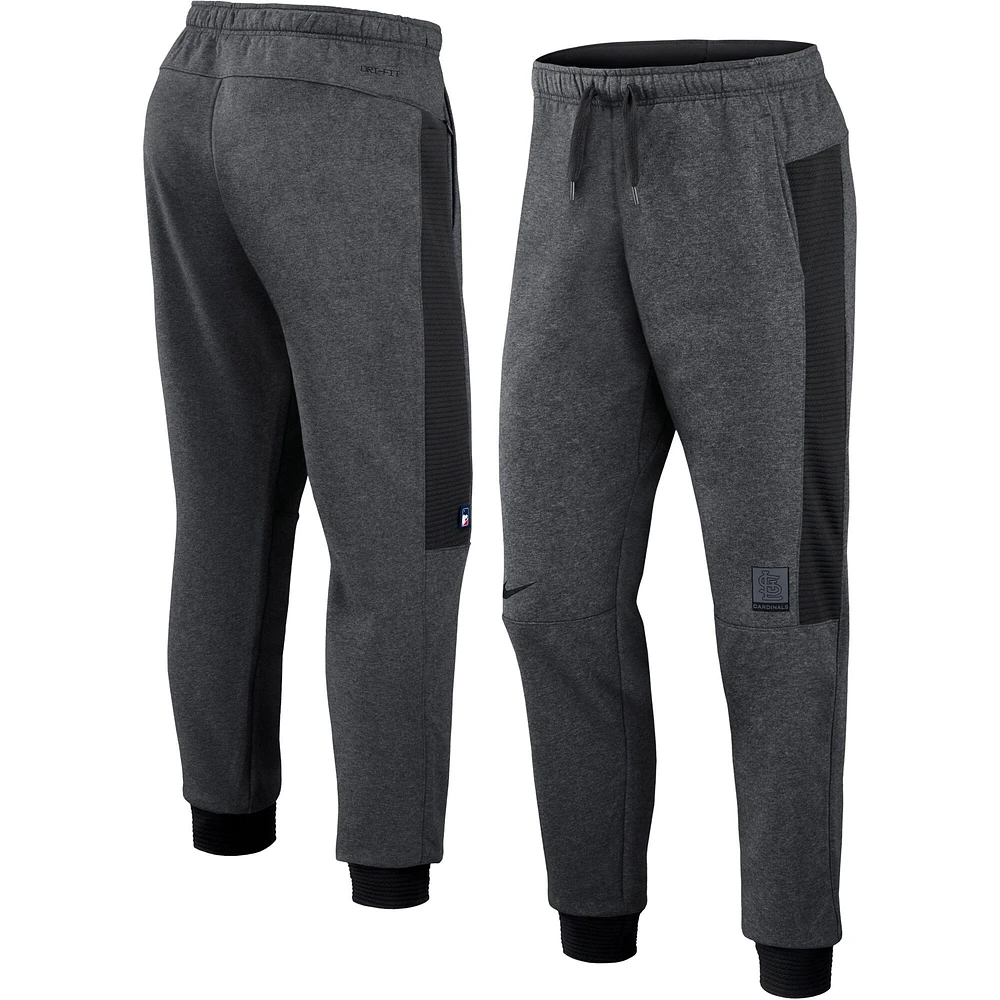 Men's Nike Heathered Charcoal St. Louis Cardinals Authentic Collection Flux Performance - Jogger Pants