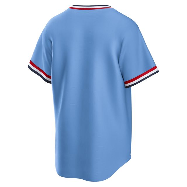 Maillot de l'équipe Nike St. Louis Cardinals Road Cooperstown Collection bleu clair pour homme