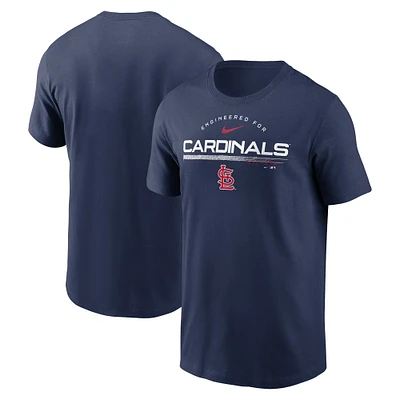 T-shirt Nike St. Louis Cardinals Team Engineered Performance pour homme - Bleu marine