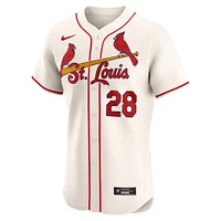 Maillot de joueur alternatif d'élite Nike Nolan Arenado Cream pour homme des Cardinals St. Louis