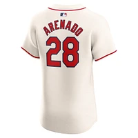 Maillot de joueur alternatif d'élite Nike Nolan Arenado Cream pour homme des Cardinals St. Louis