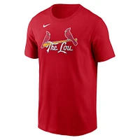 Men's Nike Nolan Arenado Red St. Louis Cardinals 2024 City Connect Fuse Name & Number T-Shirt