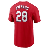 Men's Nike Nolan Arenado Red St. Louis Cardinals 2024 City Connect Fuse Name & Number T-Shirt
