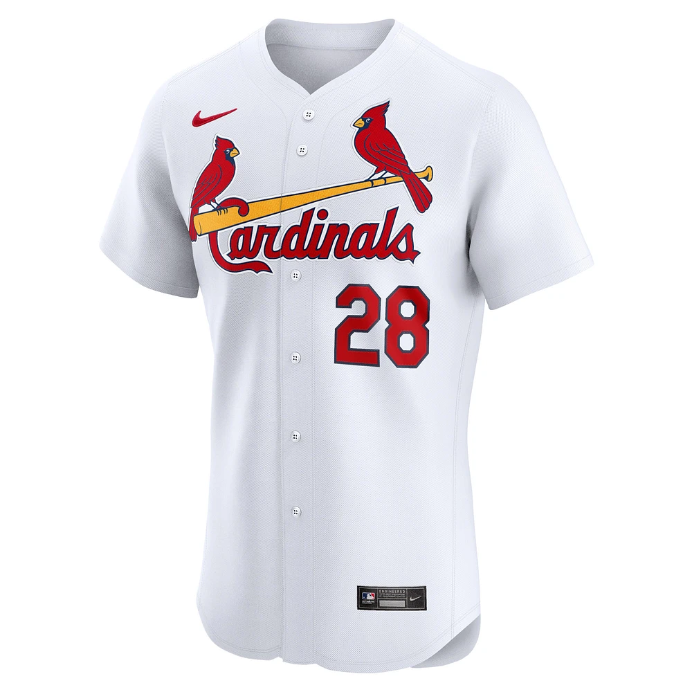 Men's Nike Nolan Arenado White St. Louis Cardinals Home Elite Player Jersey