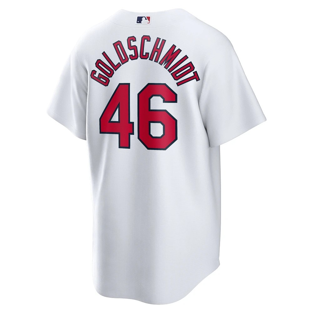 Maillot Nike Paul Goldschmidt pour homme, réplique blanche du nom joueur à domicile des Cardinals de St. Louis
