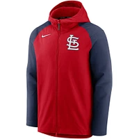 Men's Nike Red/Navy St. Louis Cardinals Authentic Collection Player - Full-Zip Hoodie Jacket