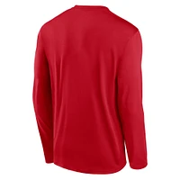 Men's Nike Red St. Louis Cardinals Authentic Collection Performance Long Sleeve T-Shirt
