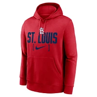 Men's Nike Red St. Louis Cardinals Club Slack Pullover Hoodie