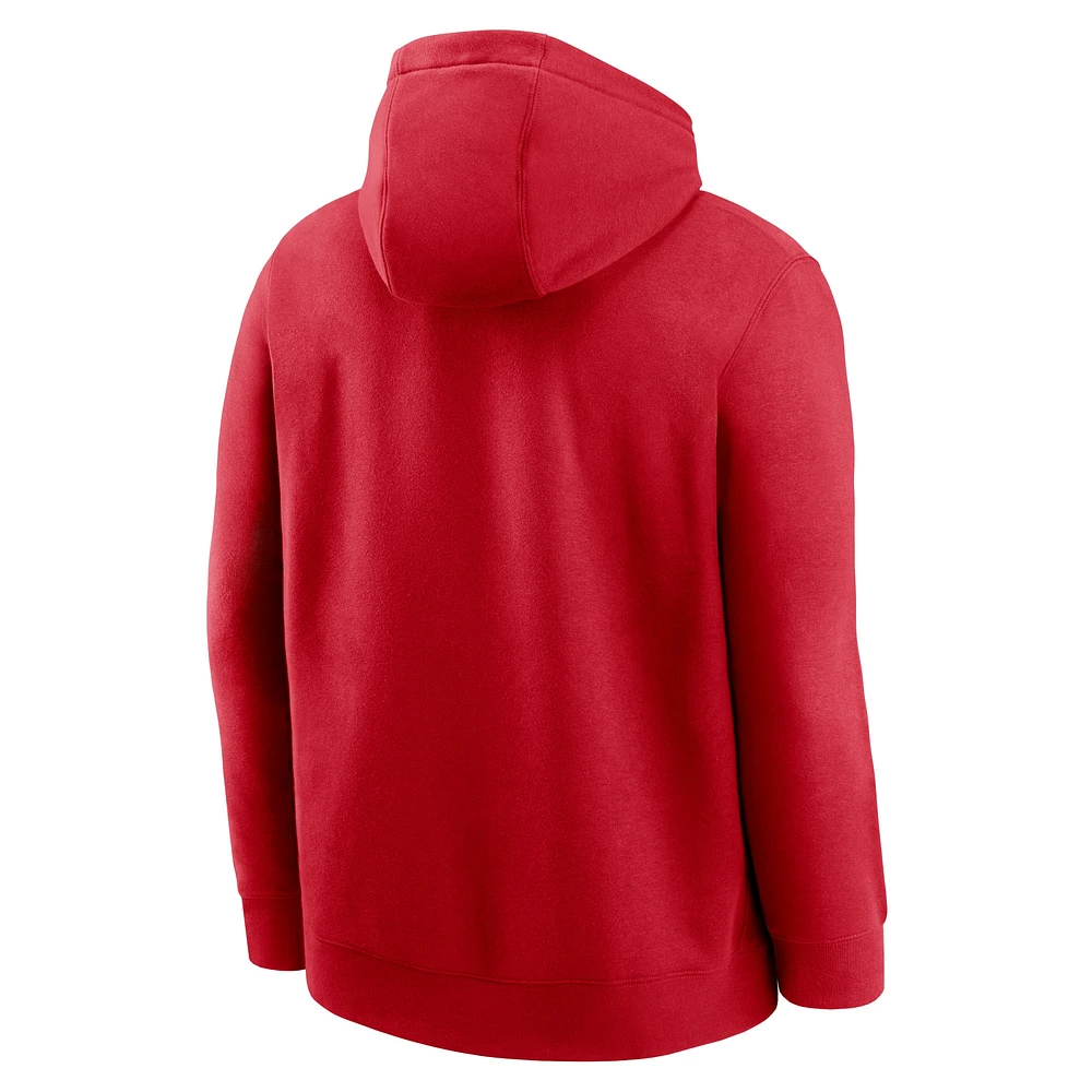 Men's Nike Red St. Louis Cardinals Club Slack Pullover Hoodie