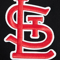 Men's Pro Standard Black St. Louis Cardinals Paint The City Dropped Shoulder Pullover Sweatshirt