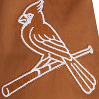 Men's Pro Standard Brown St. Louis Cardinals Paint The City Twill Full-Zip Jacket