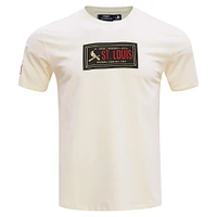 Men's Pro Standard Cream St. Louis Cardinals Club Member Badge T-Shirt
