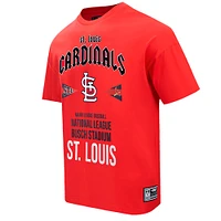 Men's Pro Standard Red St. Louis Cardinals Oversized City Tour T-Shirt