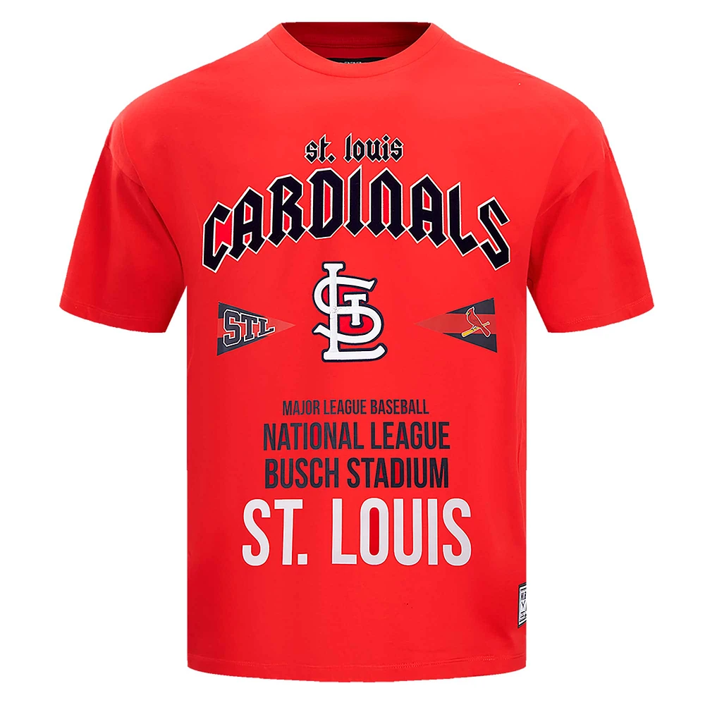 Men's Pro Standard Red St. Louis Cardinals Oversized City Tour T-Shirt