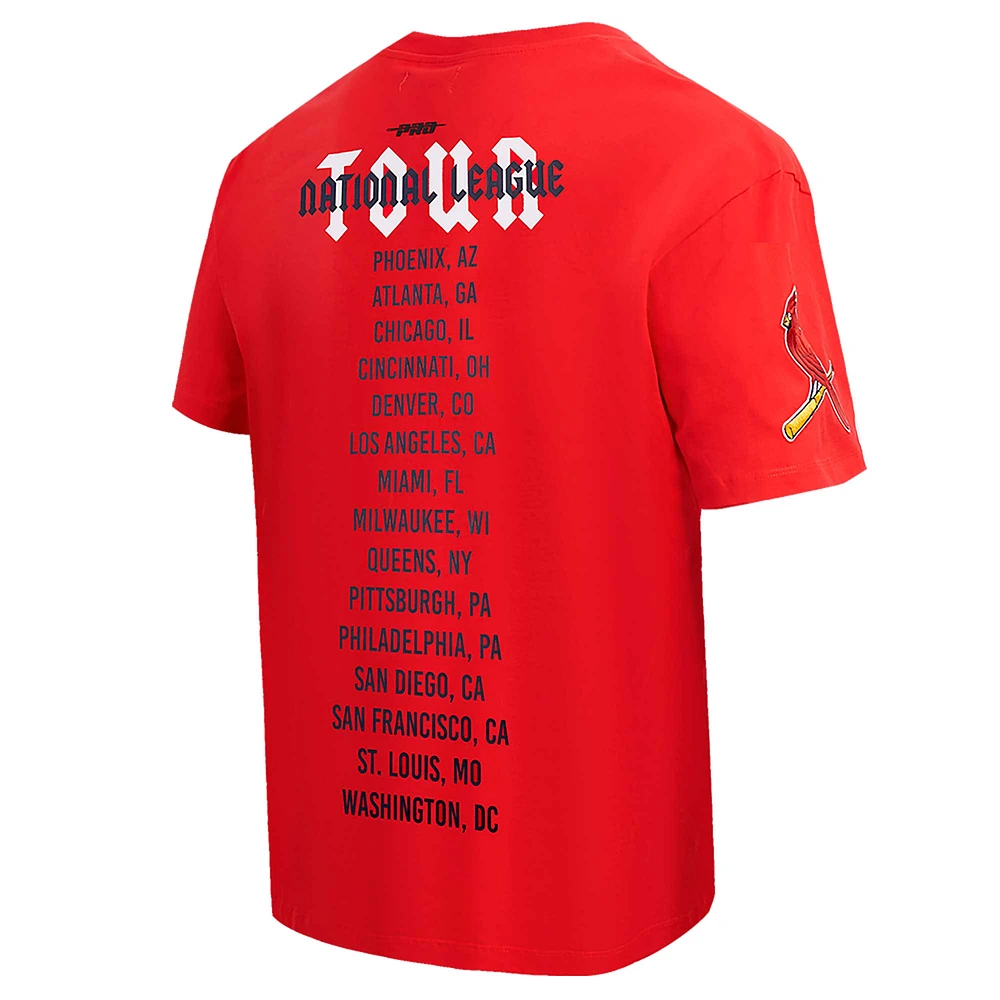 Men's Pro Standard Red St. Louis Cardinals Oversized City Tour T-Shirt