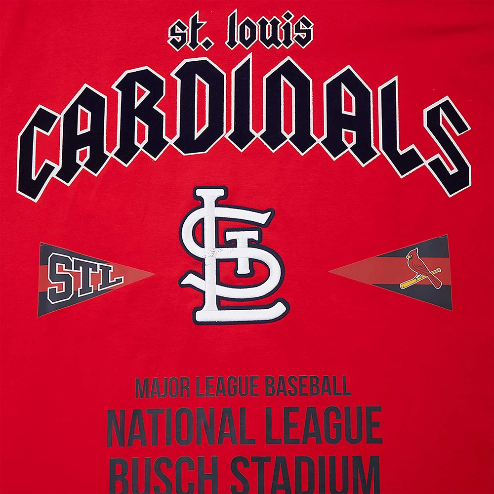Men's Pro Standard Red St. Louis Cardinals Oversized City Tour T-Shirt