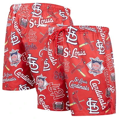 Short tissé à logo avec lancer des St. Louis Cardinals Pro Standard rouge pour hommes