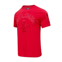 Men's Pro Standard St. Louis Cardinals Classic Triple Red T-Shirt