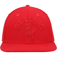 Men's Pro Standard St. Louis Cardinals Triple Red Snapback Hat