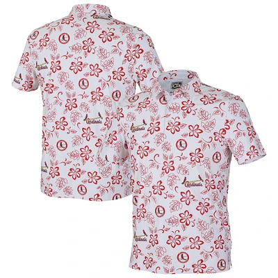 Polo Performance Reyn Spooner blanc pour homme, collection Cooperstown, Cardinals de St. Louis