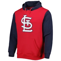 Men's Stitches Red/Navy St. Louis Cardinals Team Pullover Hoodie