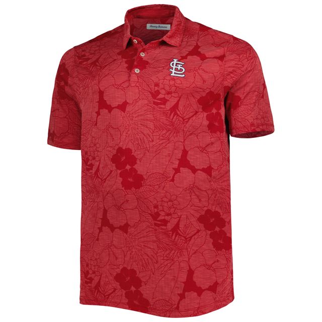 Polo Tommy Bahama Red St. Louis Cardinals Big & Tall Miramar Blooms pour homme