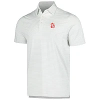 Men's Vineyard Vines  Gray St. Louis Cardinals Bradley Stripe Polo