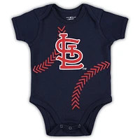 Body pour nouveau-né et bébé St. Louis Cardinals Running Home bleu marine