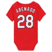 Newborn & Infant Nike Nolan Arenado Red St. Louis Cardinals Fuse Name Number Bodysuit
